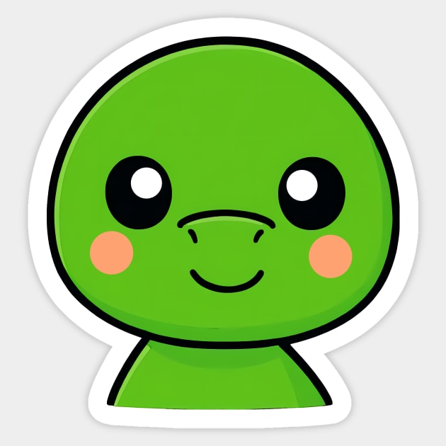 green baby dinosaur Sticker by nozencraft